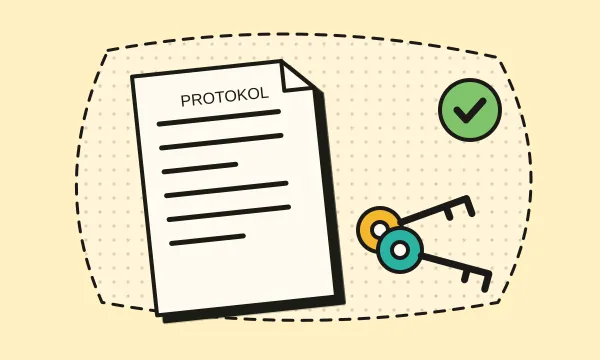 Předávací protokol a klíče od bytu