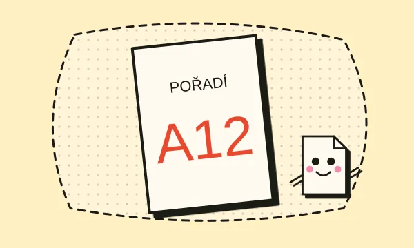 Lístek s pořadovým číslem na úřadě